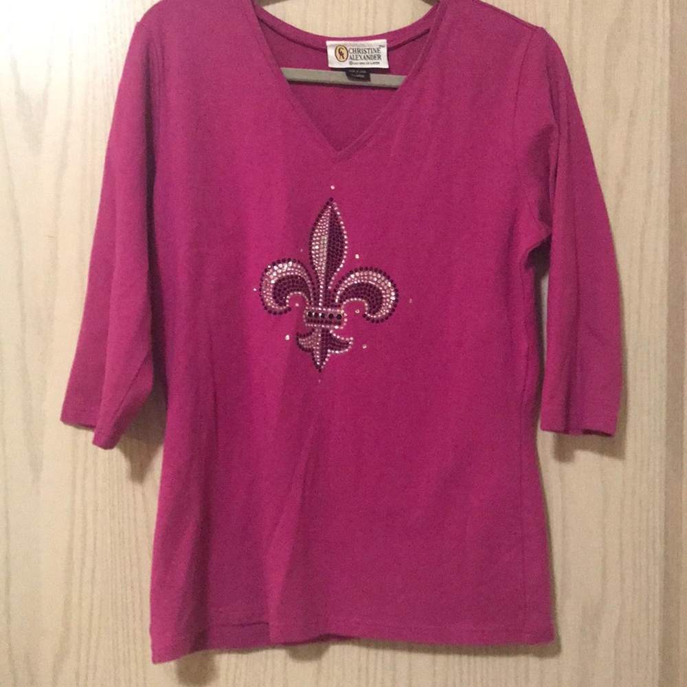 Christine Alexander XL purple top excellent shape
